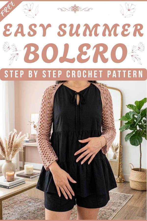 HOW TO CROCHET MESH TOP CROCHET BOLERO 1