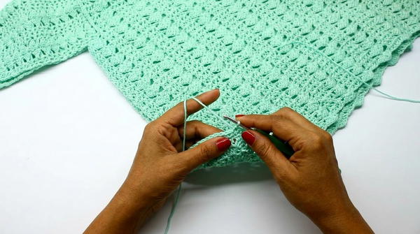 Amanda cotton sweatercrochet cotton sweater 7