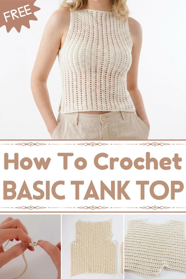 Beginner Friendly Basic Crochet Tank Top 1