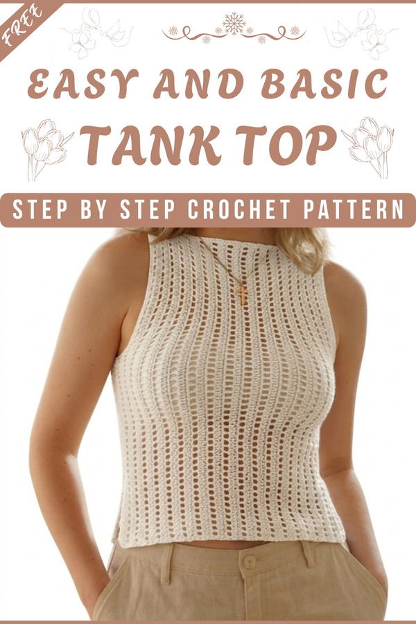 Beginner Friendly Basic Crochet Tank Top 7