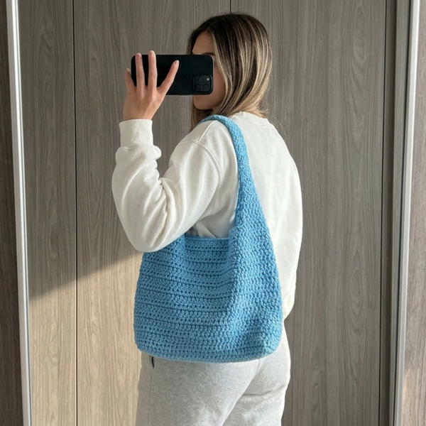 Crochet Basic Tote Bag Tutorial Step by Step tutorial 9