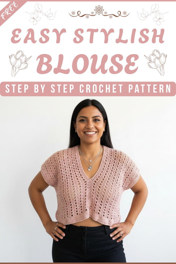 Crochet Blouse - Step by Step - Easy Level 8