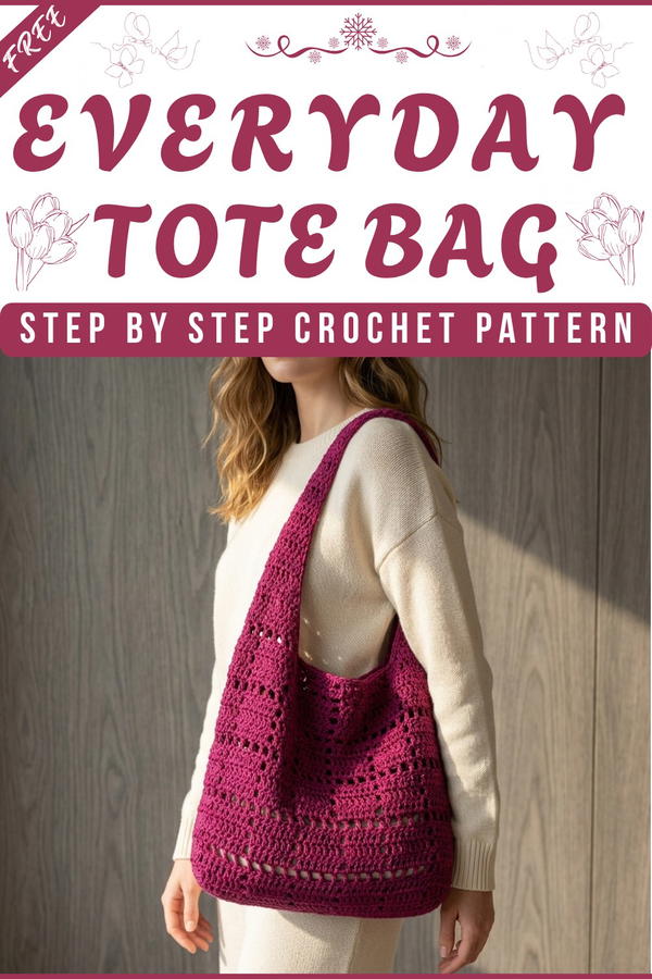 Crochet Everyday Tote Bag Tutorial 8