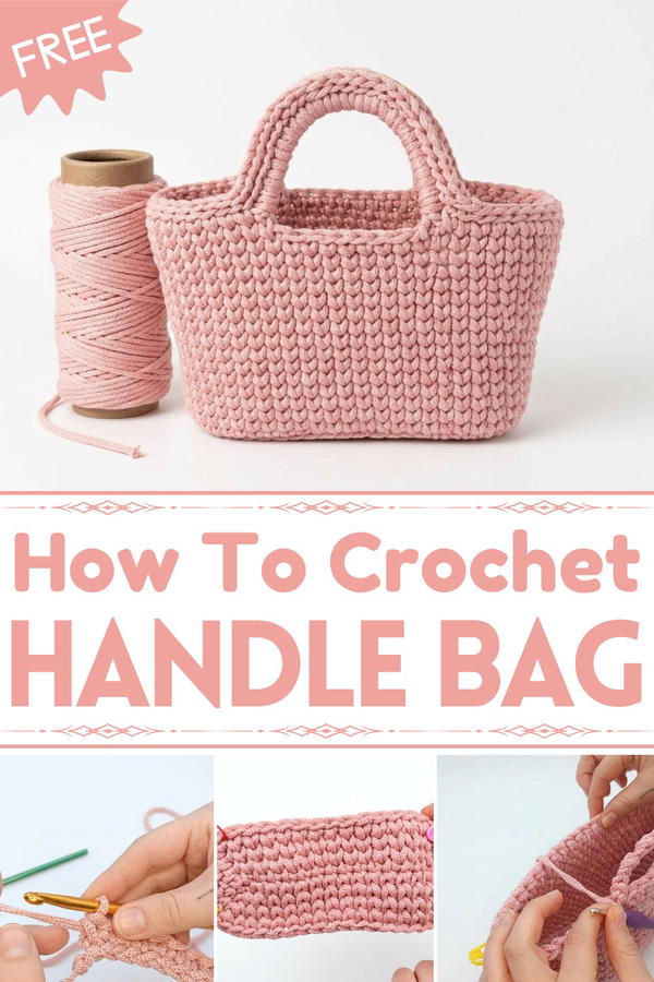 Crochet Handle Bag Full Tutorial 1