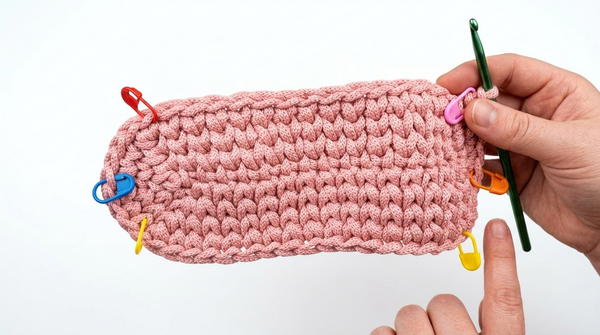 Crochet Handle Bag Full Tutorial 5
