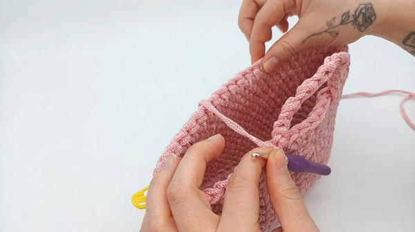 Crochet Handle Bag Full Tutorial 7