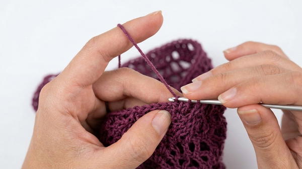 Crochet Sea Drops T-Shirt Tutorial 4