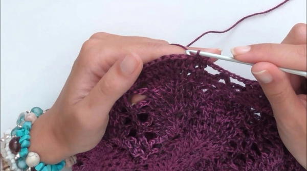 Crochet Sea Drops T-Shirt Tutorial 6