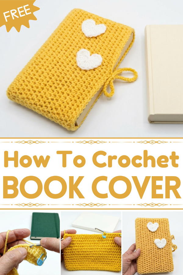 Crochet book cover 1