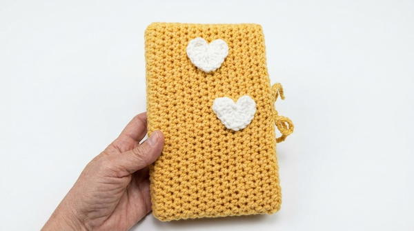 Crochet book cover 7