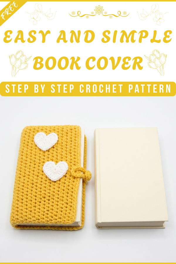 Crochet book cover 8