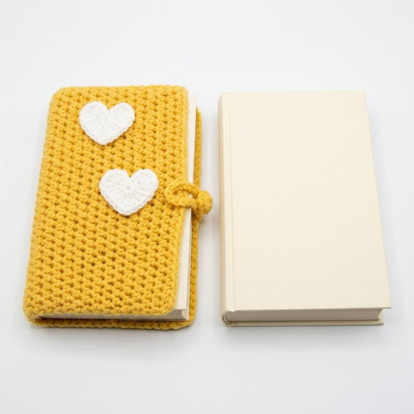 Crochet book cover 9