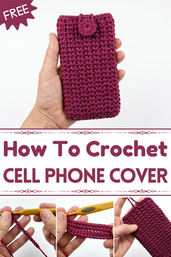 Crochet cell phone holder 1