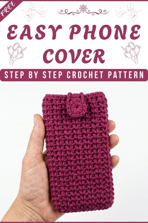 Crochet cell phone holder 7
