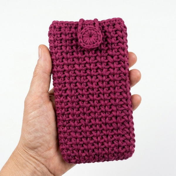 Crochet cell phone holder 8