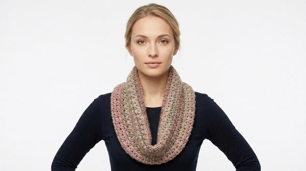 Crochet infinity scarf - shawl....two different ways to finish the project 2