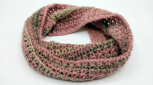 Crochet infinity scarf - shawl....two different ways to finish the project 6