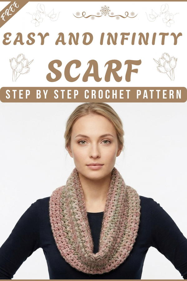 Crochet infinity scarf - shawl....two different ways to finish the project 7