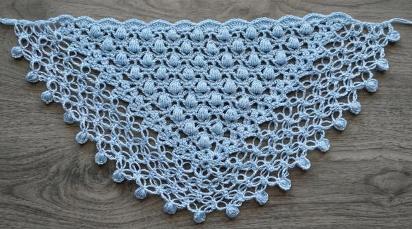 Crochet super easy puff stitch scarf 2