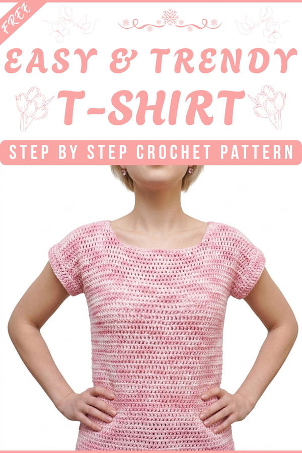 EASY CROCHET T-SHIRT TUTORIAL 7