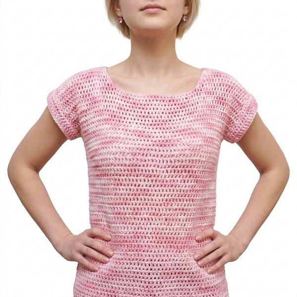 EASY CROCHET T-SHIRT TUTORIAL 8