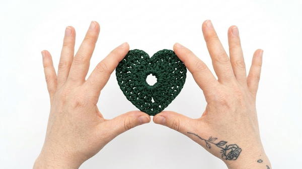 Easy Crochet Heart Tutorial for Beginners 6
