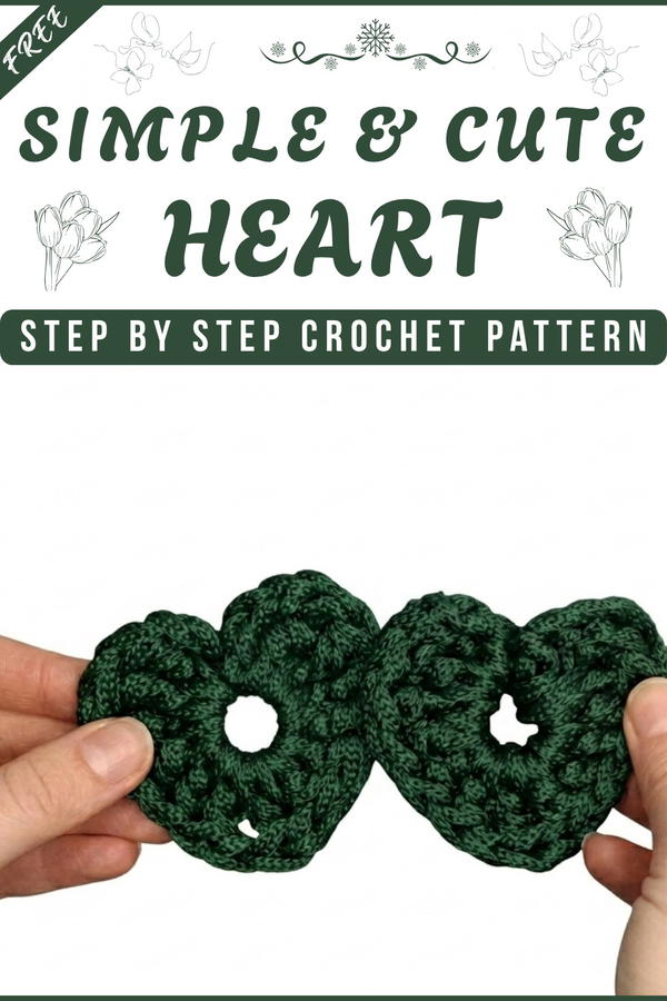 Easy Crochet Heart Tutorial for Beginners 7