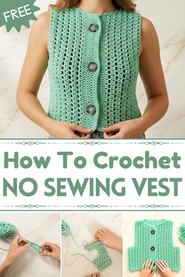 Easy Crochet Vest Tutorial No Sewing + Detailed Instructions Adnan Done