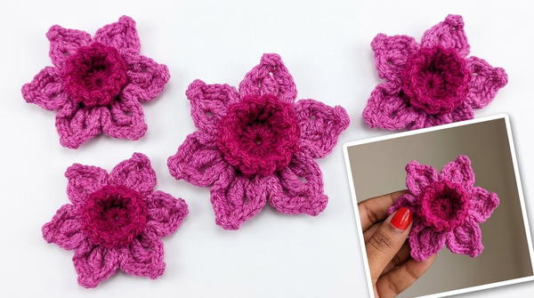Easy Daffodil Crochet Flower Tutorial Beginner Friendly 2