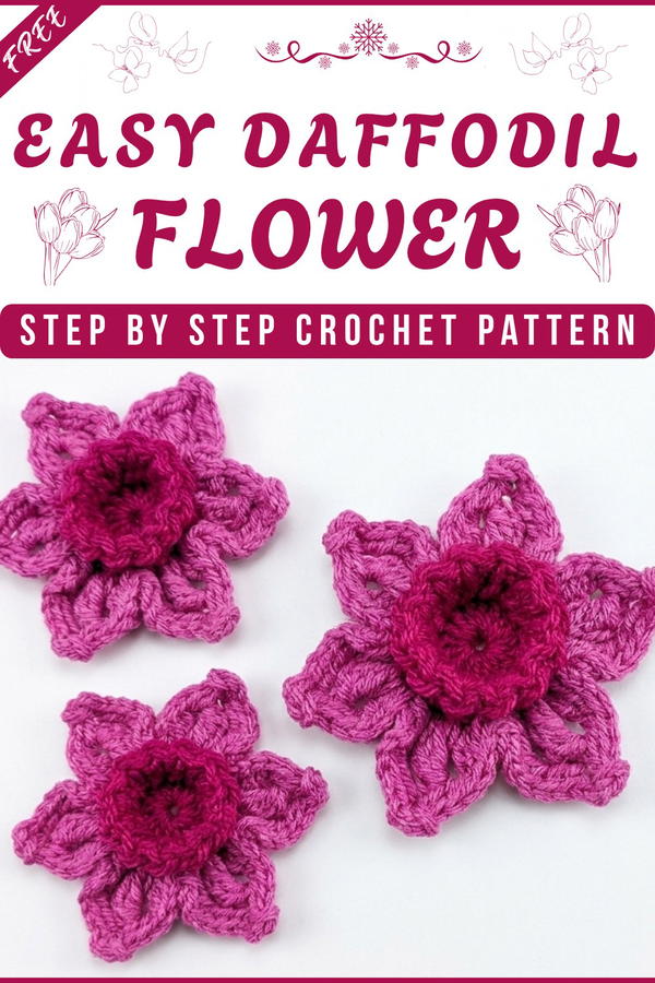 Easy Daffodil Crochet Flower Tutorial Beginner Friendly 7