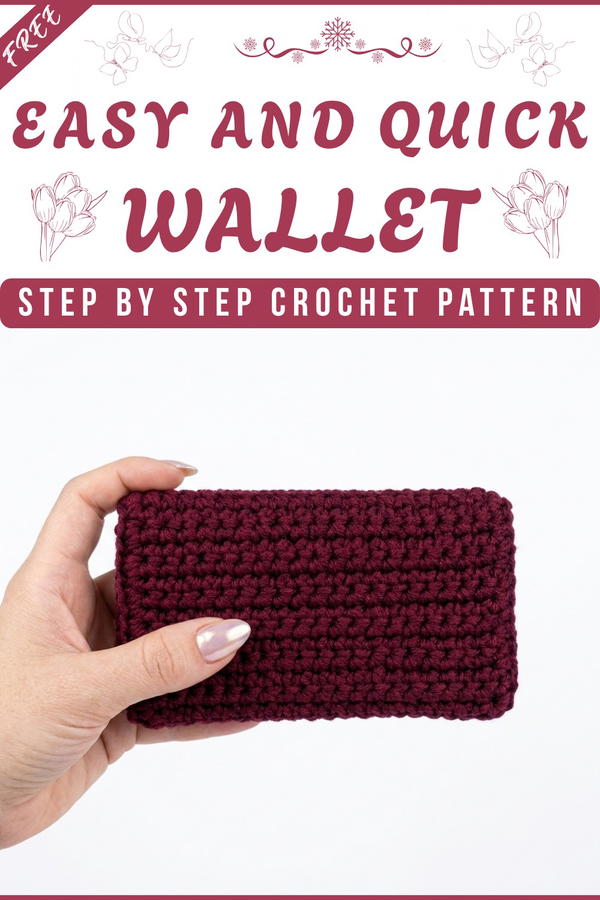 Easy and quick to make crochet wallet How to make a crochet wallet 6