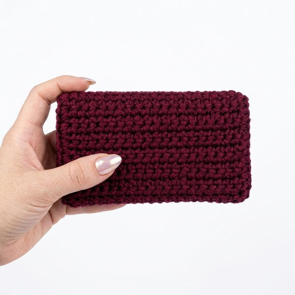 Easy and quick to make crochet wallet How to make a crochet wallet 7