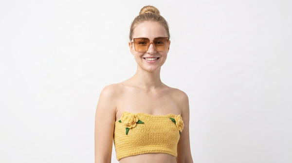 Easy crochet top tutorial 2