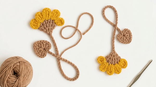 Flower Bouquet Bookmark Easy Crochet Ideas for Beginners 2