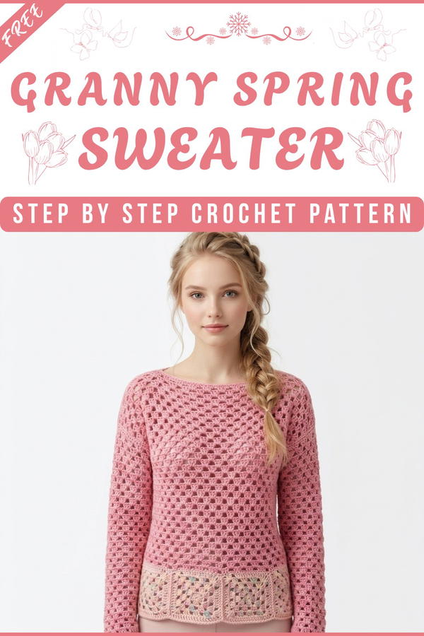 Granny Spring Sweater - Size M 8