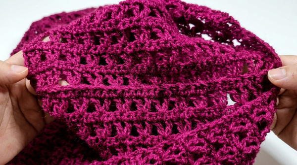 How To Crochet INFINITY SCARF 5