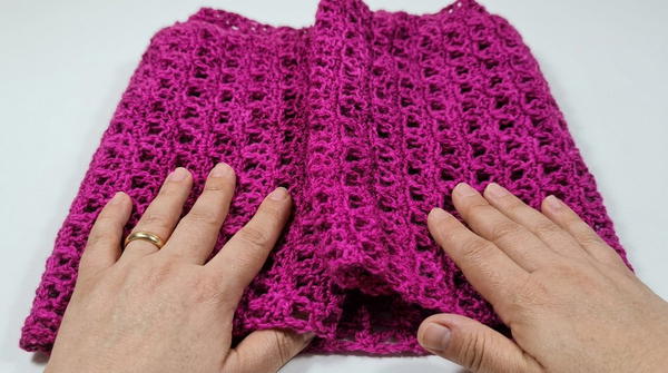 How To Crochet INFINITY SCARF 6