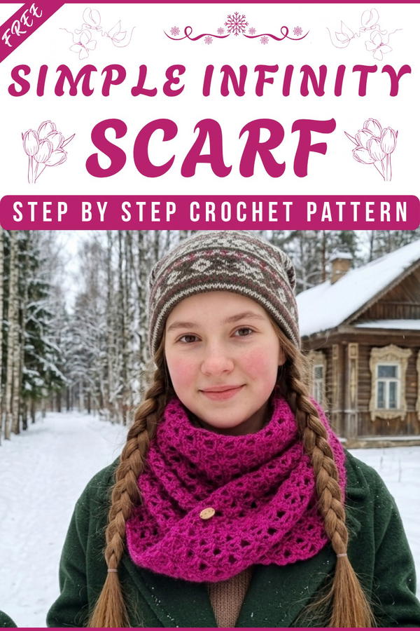 How To Crochet INFINITY SCARF 7