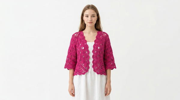 How to crochet hexagon cardigan beginner friendly 2