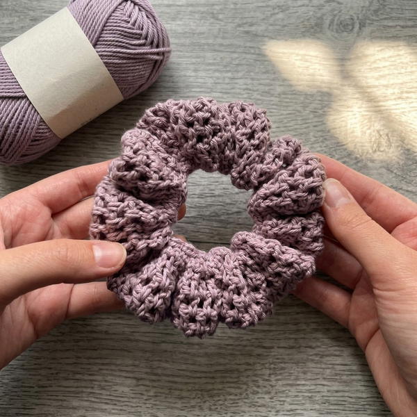 How to crochet scrunchie tutorial fast & easy crochet project 8