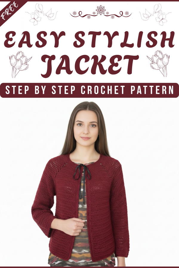Natural crochet jacket 8
