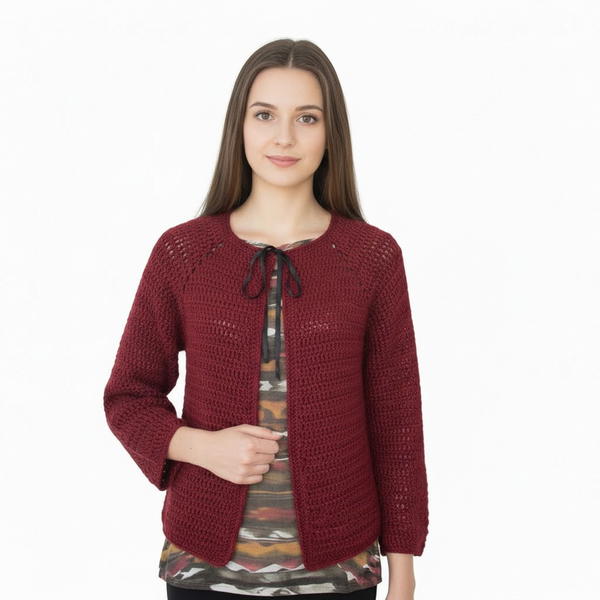 Natural crochet jacket 9