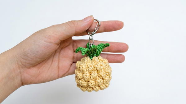 Pineapple Keychain (Wax Cord) _ Cute & Durable 2