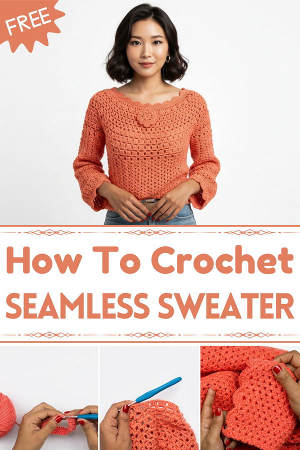 ROMANTIC crochet sweater 1