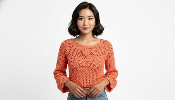 ROMANTIC crochet sweater 2