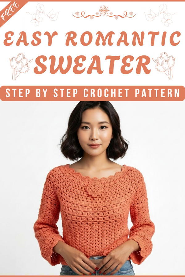 ROMANTIC crochet sweater 8