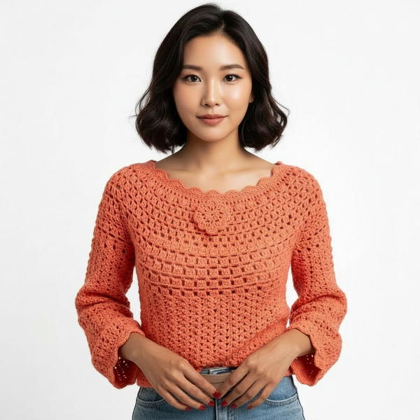 ROMANTIC crochet sweater 9