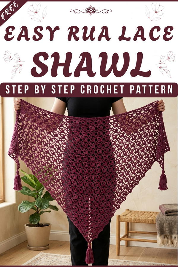 Rua Lace Crochet Shawl 7
