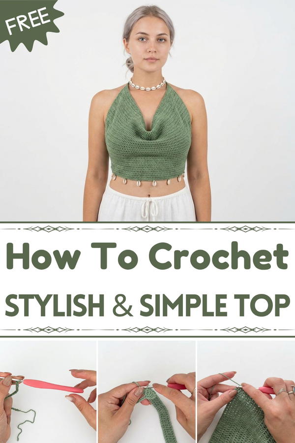 Simple Crochet Top Tutorial - Suitable for Beginners 1