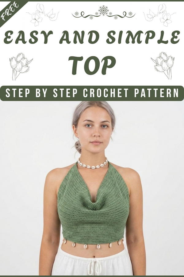 Simple Crochet Top Tutorial - Suitable for Beginners 7